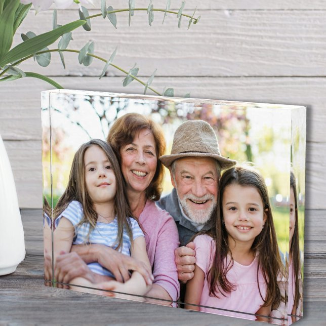 Family Memories Personalized Grandparent Photo Fotoblock (Family Memories Personalized Grandparent Photo)