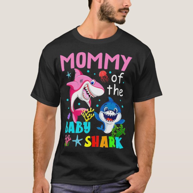 Family  Mommy Of The Baby Shark  T-Shirt (Vorderseite)