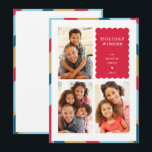 FAMILY MULTI FOTO moderne minimale geometrische Gr Feiertagskarte<br><div class="desc">per kat massard >>> WWW.SIMPLYSWEETPAPERIE.COM<<< An elegant card design featuring quote that you can change yourself! White geometric border on the backside, giving you the opportunity to handwrite a personal message or place a full portrait photo. NOTE >> Kontaktieren Sie mich kat@simplysweetpaperie.com wenn Sie Hilfe benötigen, um Ihre Fotos perfekt...</div>