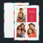 FAMILY MULTI FOTO moderne minimale geometrische Gr Feiertagskarte<br><div class="desc">per kat massard >>> WWW.SIMPLYSWEETPAPERIE.COM<<< An elegant card design featuring quote that you can change yourself! White geometric border on the backside, giving you the opportunity to handwrite a personal message or place a full portrait photo. NOTE >> Kontaktieren Sie mich kat@simplysweetpaperie.com wenn Sie Hilfe benötigen, um Ihre Fotos perfekt...</div>