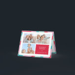 FAMILY MULTI FOTO Modernes niedliches Ränder Rosa Feiertagskarte<br><div class="desc">per kat massard >>> WWW.SIMPLYSWEETPAPERIE.COM<<< An elegant card design featuring quote that you can change yourself! White geometric border on the backside, giving you the opportunity to handwrite a personal message or place a full portrait photo. NOTE >> Kontaktieren Sie mich kat@simplysweetpaperie.com wenn Sie Hilfe benötigen, um Ihre Fotos perfekt...</div>