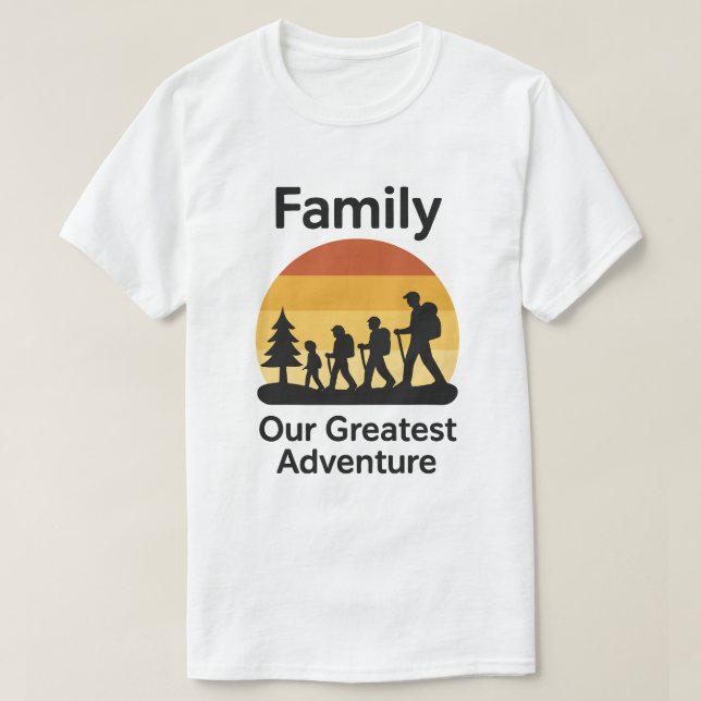 Family My Greatest Adventure T-Shirt – Cozy Parent (Design vorne)