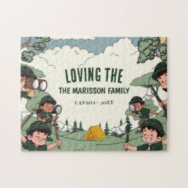 Family Name Camping Puzzle
