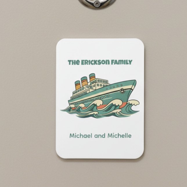 Family Name Cruise Ship Door Marker Magnet (Cruise ship door marker)