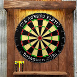 Family Name Personalized  Dartboard Dartscheibe<br><div class="desc">A dartboard is a popular recreational and competitive game that provides hours of fun for players of all ages and skill levels. Typically made from sisal fibers, cork, or electronic components, dartboards are designed to withstand the impact of darts while offering precise scoring zones. Standard dartboards feature a circular design...</div>