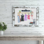 Family Name Personalized Mudroom Keepsake Print Poster<br><div class="desc">Personalisierte Wandkunst, dass die ganze Familie Liebe. Mit einer atemberaubenden Aquarellmudroom-Szene mit Flecken, um Ihre eigenen Familiennamen hinzuzufügen. Immer ein Treffer, egal welcher Empfänger. Bestellen Sie noch heute dieses besondere Geschenk! Wir können Ihnen ein fachlich personalisiertes Geschenk machen, das sofort erbwürdig ist. Kontaktieren Sie uns, wenn Sie mehr oder weniger...</div>