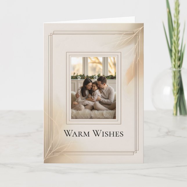 Family Photo Christmas Card Feiertagskarte (Vorderseite)