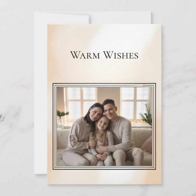 Family Photo Christmas Card Feiertagskarte (Vorderseite)