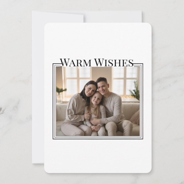 Family Photo Christmas Card Feiertagskarte (Vorderseite)