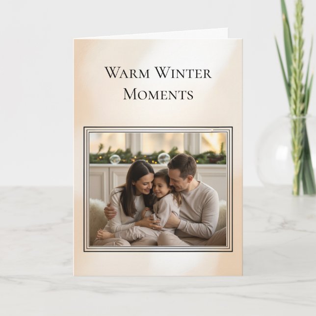 Family Photo Christmas Card Feiertagskarte (Vorderseite)