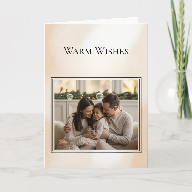 Family Photo Christmas Card Karte (Vorderseite)
