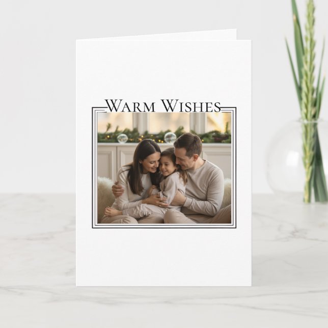 Family Photo Christmas Card Karte (Vorderseite)