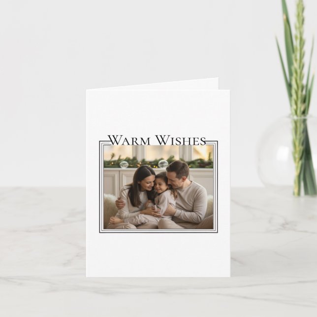 Family Photo Christmas Card Karte (Vorderseite)