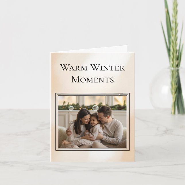 Family Photo Christmas Card Karte (Vorderseite)