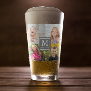 Family Photo Collage Glas