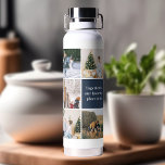 Family Photo Collage Together Is Our Favorite Trinkflasche<br><div class="desc">Here is a possible marketing text for a water bottle with 11 photo square layout collage for family and 1 square on the left with the quote Together is our favorite place to be: Are you looking for a unique and personalized gift for your loved ones? Do you want to...</div>