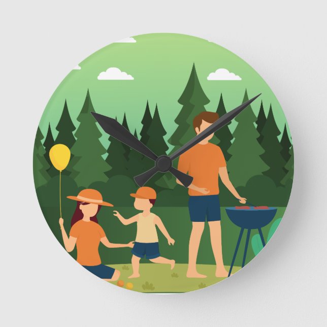 FAMILY PICNIC RUNDE WANDUHR (Vorderseite)
