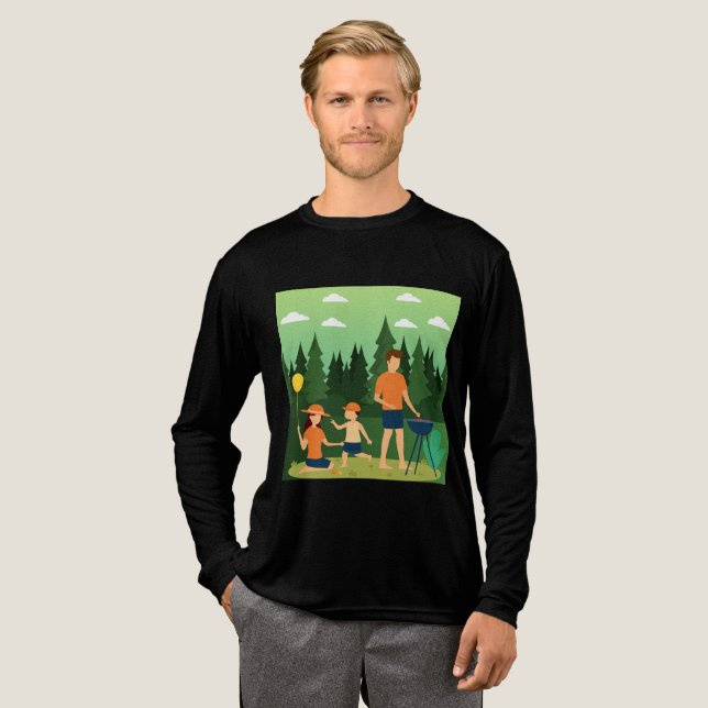 FAMILY PICNIC Tri-Blend SHIRT (Volle Vorderseite)