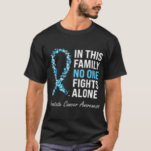 "Family Prostate Cancer Awareness Light Blue Ribbo T-Shirt