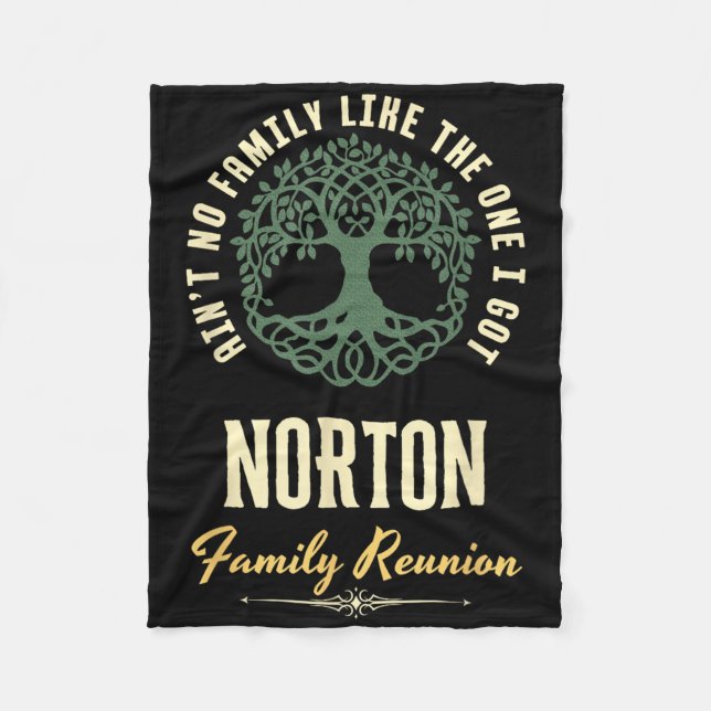 Family Reunion 2025 Matching Design - Norton  Fleecedecke (Vorderseite)