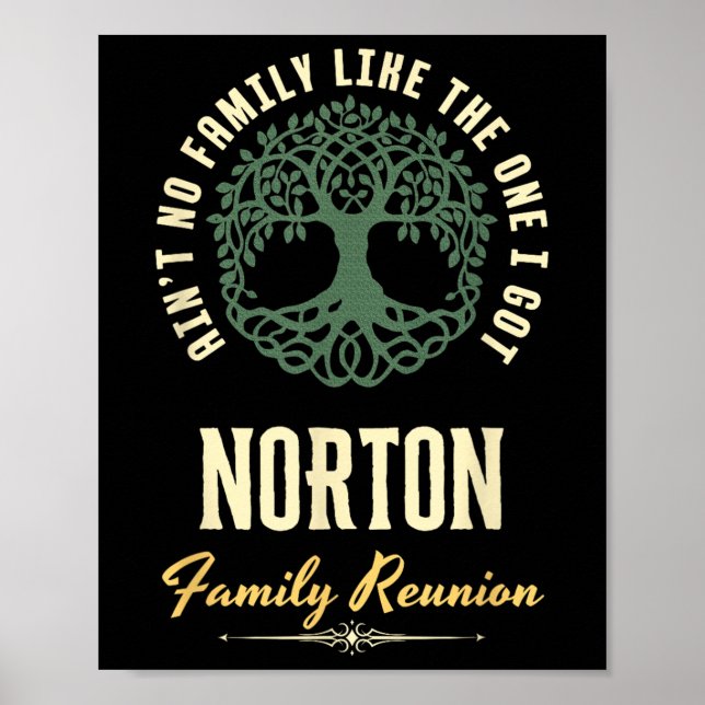 Family Reunion 2025 Matching Design - Norton  Poster (Vorne)