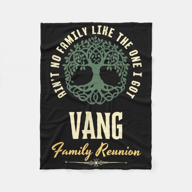 Family Reunion 2025 Matching Design - Vang  Fleecedecke (Vorderseite)