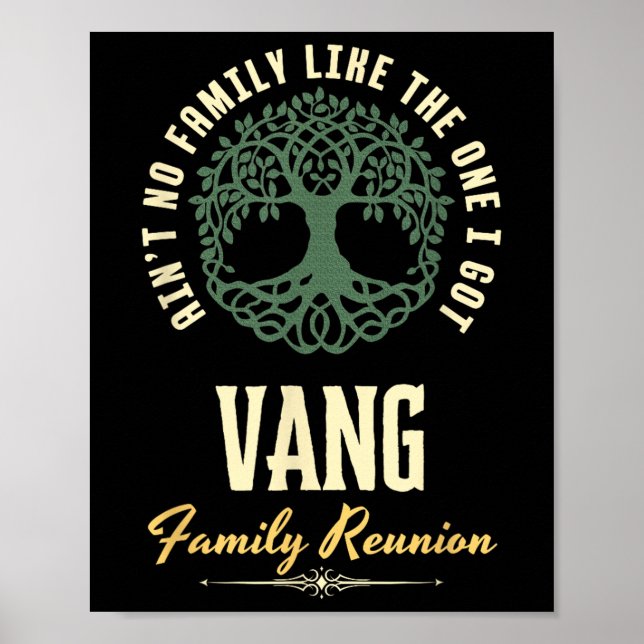 Family Reunion 2025 Matching Design - Vang  Poster (Vorne)