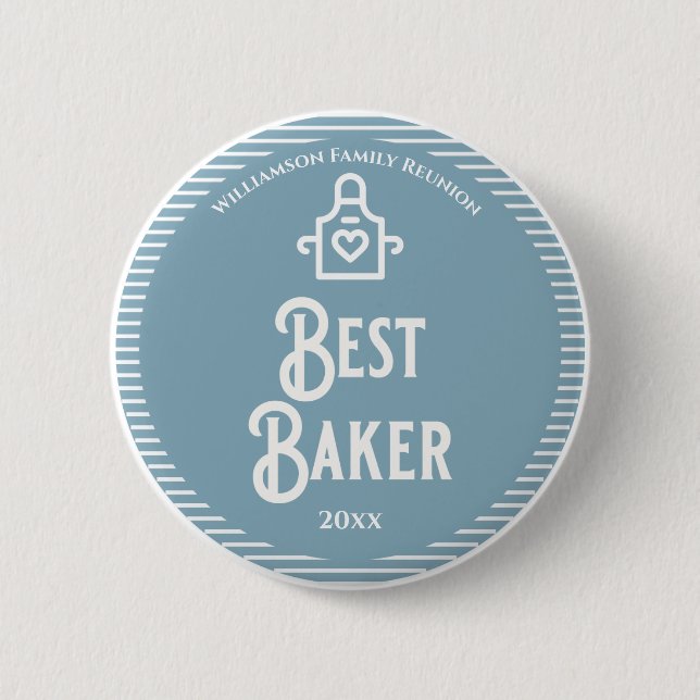 Family Reunion Best Baker Prize Award Button (Vorderseite)