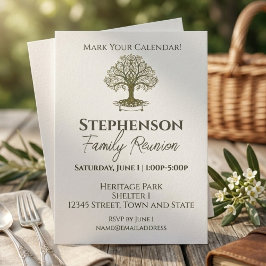 Family Reunion Celebration Invitation Einladung