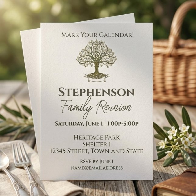 Family Reunion Celebration Invitation Einladung (Family reunion invitation)