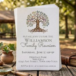 Family Reunion Celebration Invitation Einladung