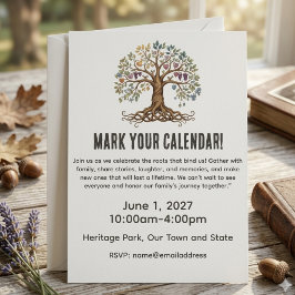 Family Reunion Celebration Invitation Einladung