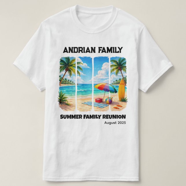 Family Reunion Custom - Summer Family Reunion T-Shirt (Design vorne)