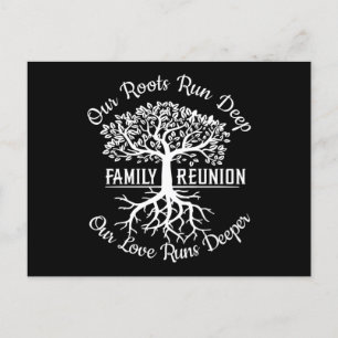 Family Reunion Our Roots Run Deep Tree Postkarte