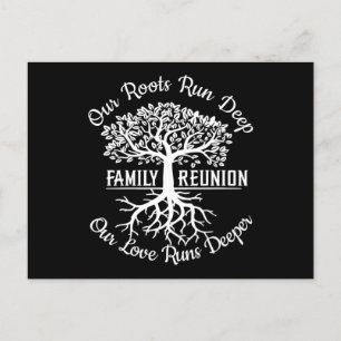 Family Reunion Our Roots Run Deep Tree Postkarte