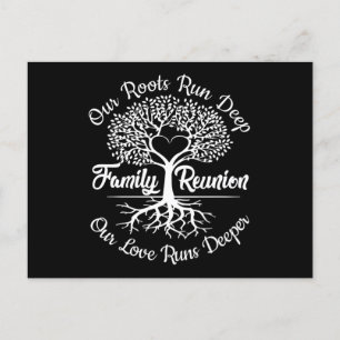 Family Reunion Our Roots Run Deep Tree Postkarte