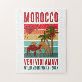 Family Reunion Vacation Morocco Trip Souvenir Puzzle