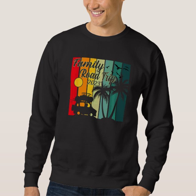 Family Road Trip 2023 Urlaub Matching Group Sun Sweatshirt (Vorderseite)