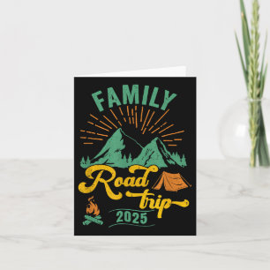 Family Road Trip 2025 Camping Crew Urlaub Holida Karte