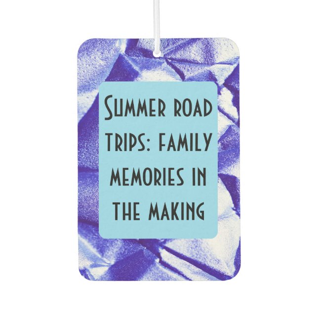 Family road trip cutom quote autolufterfrischer (Vorderseite)