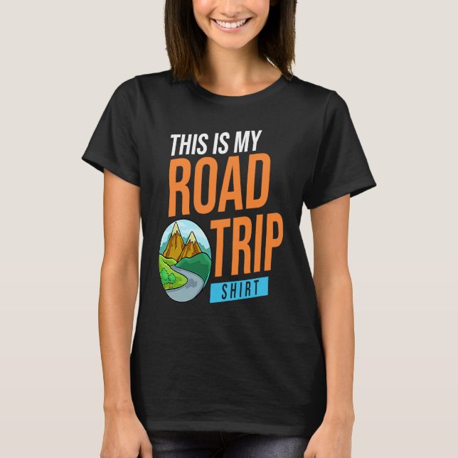 Family Road Trip Vacation Planner Usa T-Shirt (Vorderseite)