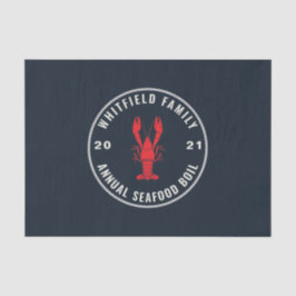 Family Seafood Boil Party 4. Juli Custom Seidenpapier