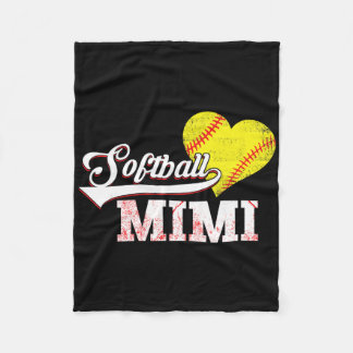 Family Softll Player Gifts Softll Mimi  Fleecedecke