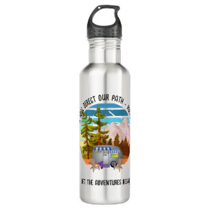 Family Summer Camping Christlich Van Life Edelstahlflasche