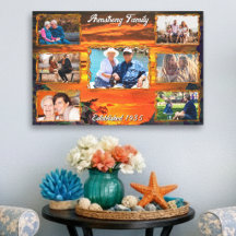 Family Sunset Collage 2584 Art