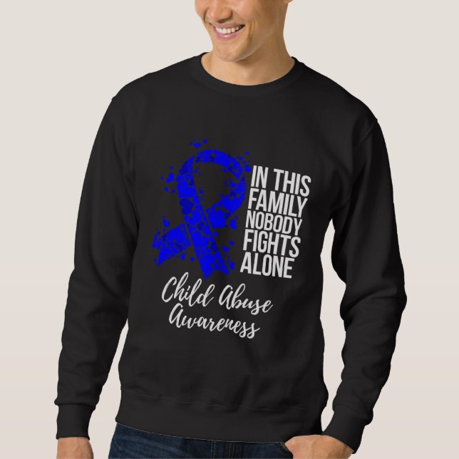 Family Support Child Abuse Awareness Sweatshirt (Vorderseite)