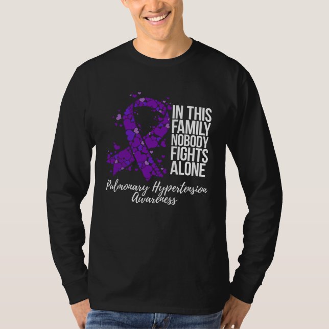 Family Support Pulmonary Hypertension Awareness T-Shirt (Vorderseite)