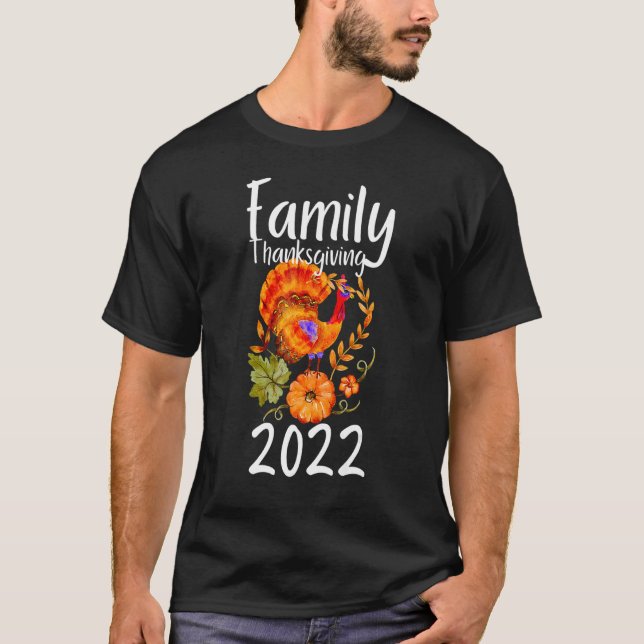 Family Thanksgiving Day 2022 Matching Thankful Aut T-Shirt (Vorderseite)
