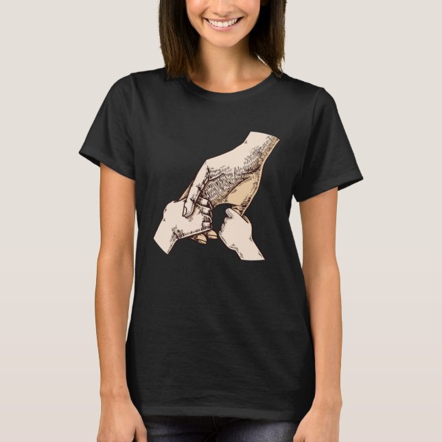 Family The Biggest Support System Parents Family T-Shirt (Vorderseite)