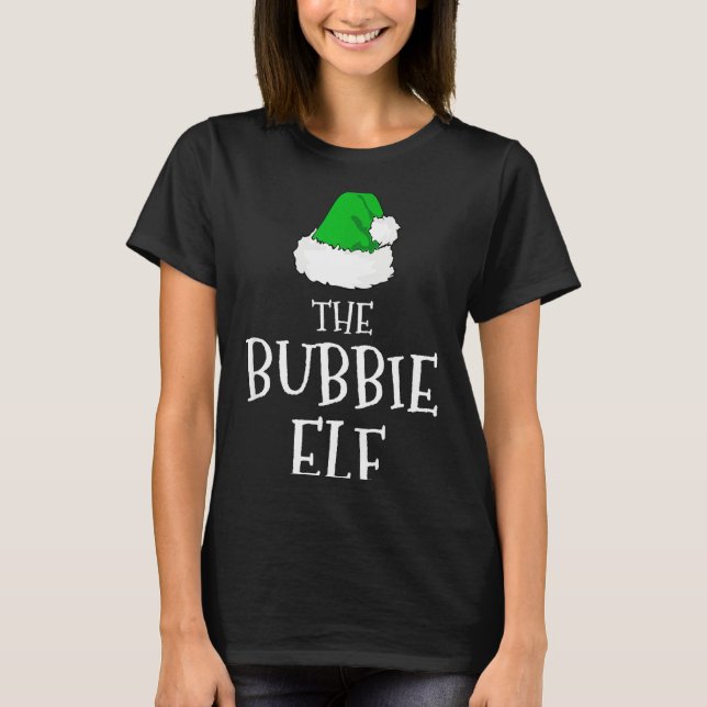 Family The Bubbie Elf Christmas Matching Pajama Fu T-Shirt (Vorderseite)